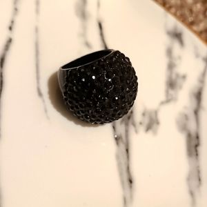 Black statement ring by Express